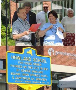 Howland School historical marker